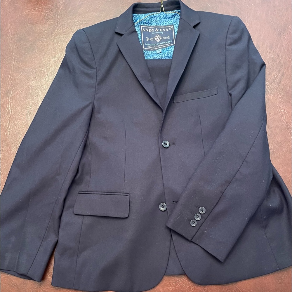 Andy & Evan Boys Navy Blue Suit Size 10